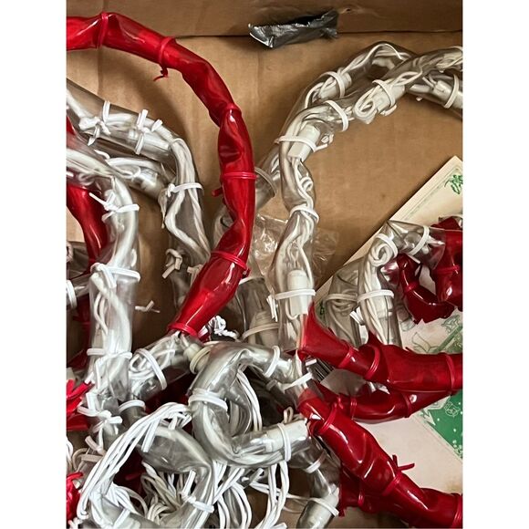 Mr. Christmas Mini Mini SANTA FACES Vintage Christmas Light Sculpture - Picture 6 of 7